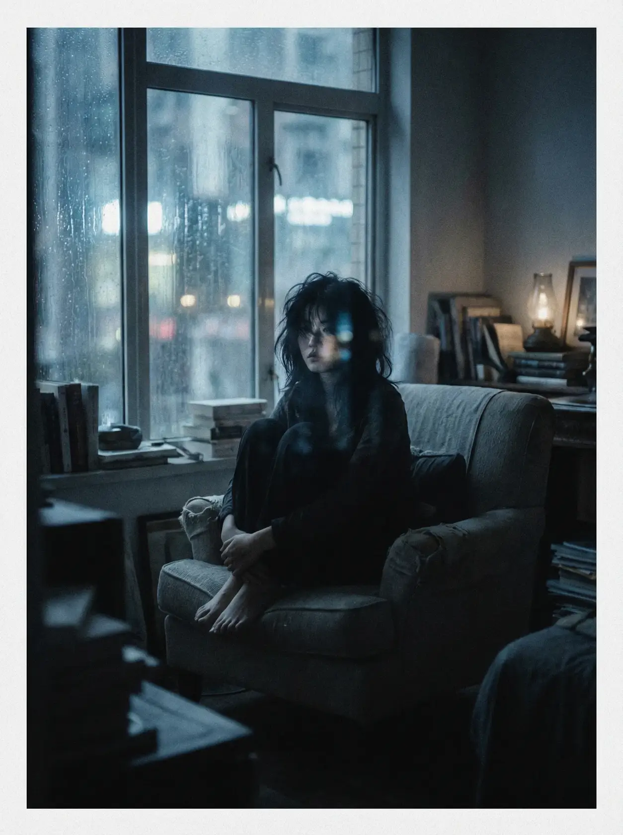 文艺电影《雨窗》海报 - 国产